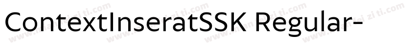 ContextInseratSSK Regular字体转换